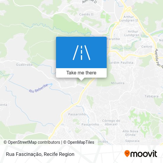 Rua Fascinação map