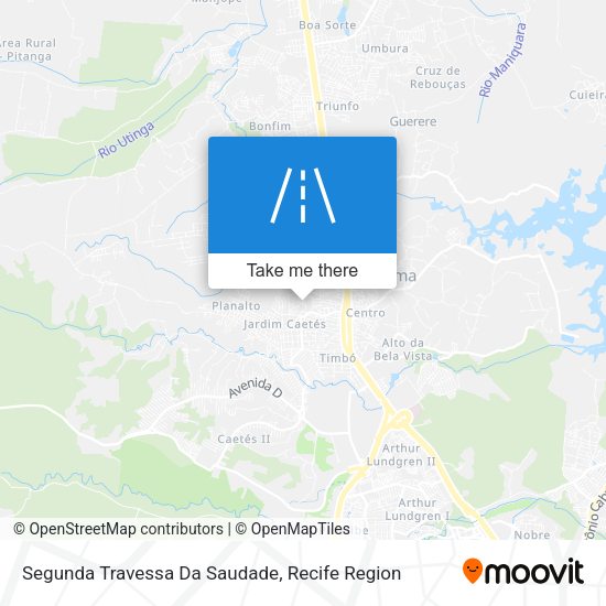 Segunda Travessa Da Saudade map
