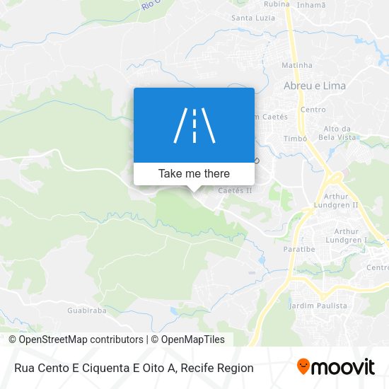 Rua Cento E Ciquenta E Oito A map