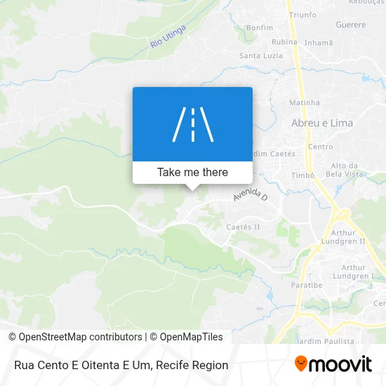Rua Cento E Oitenta E Um map