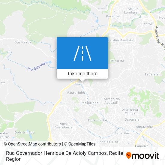 Rua Governador Henrique De Acioly Campos map