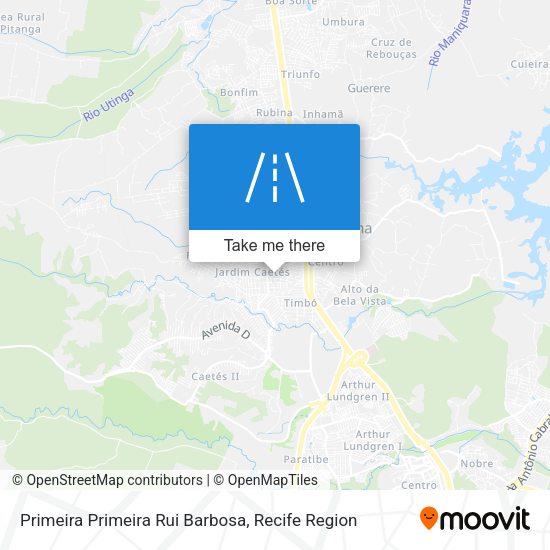 Primeira Primeira Rui Barbosa map