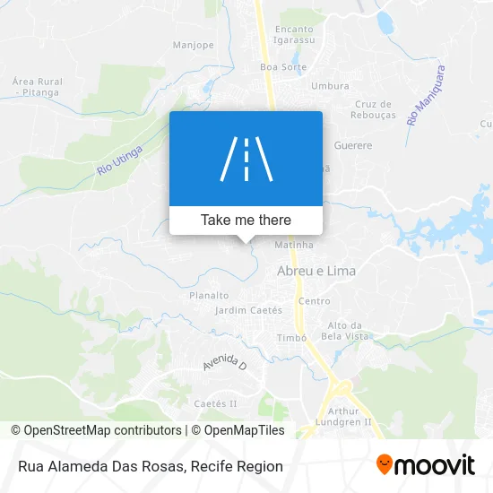 Rua Alameda Das Rosas map