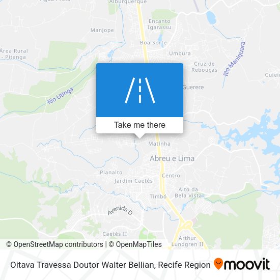 Oitava Travessa Doutor Walter Bellian map