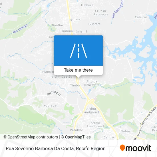 Rua Severino Barbosa Da Costa map