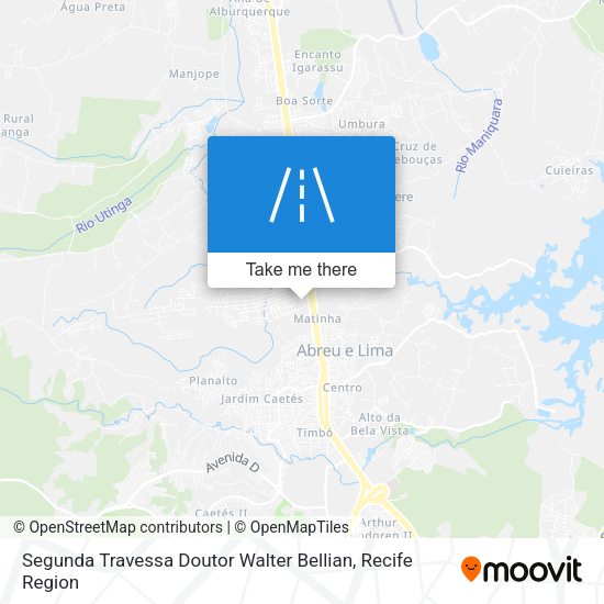 Segunda Travessa Doutor Walter Bellian map