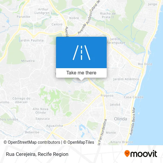 Rua Cerejeira map