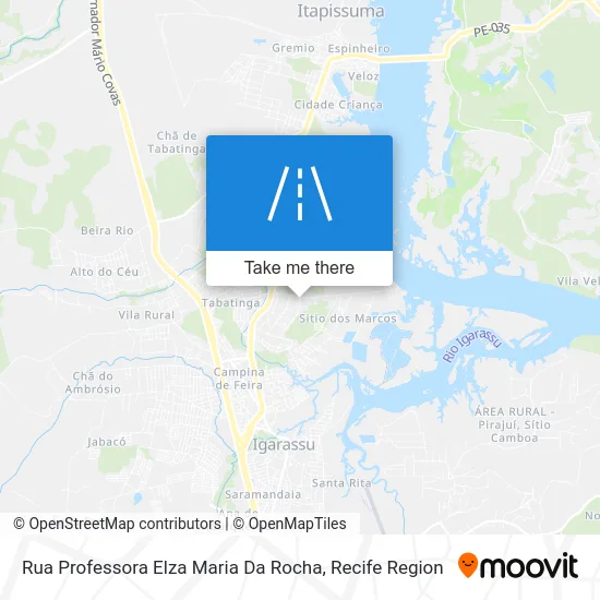 Rua Professora Elza Maria Da Rocha map