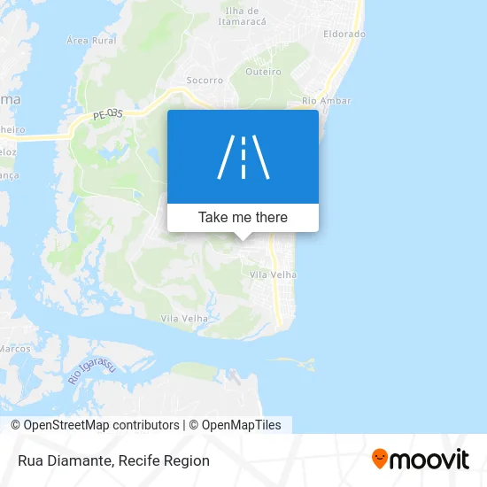 Rua Diamante map