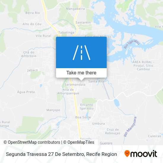 Segunda Travessa 27 De Setembro map