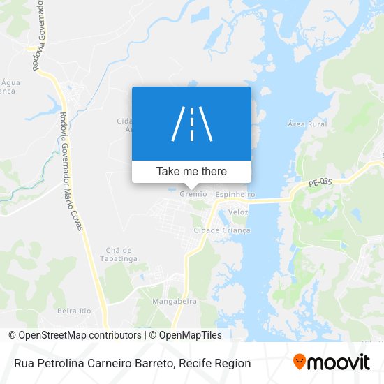 Rua Petrolina Carneiro Barreto map