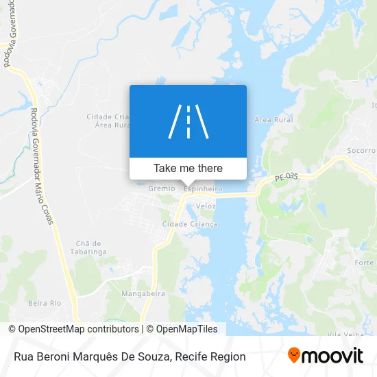 Rua Beroni Marquês De Souza map