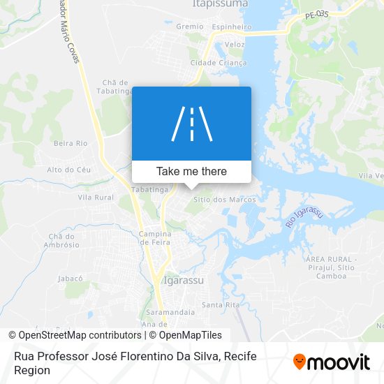 Rua Professor José Florentino Da Silva map