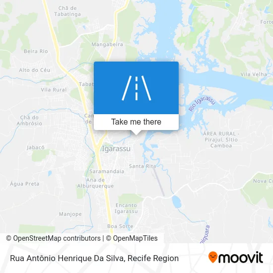 Rua Antônio Henrique Da Silva map