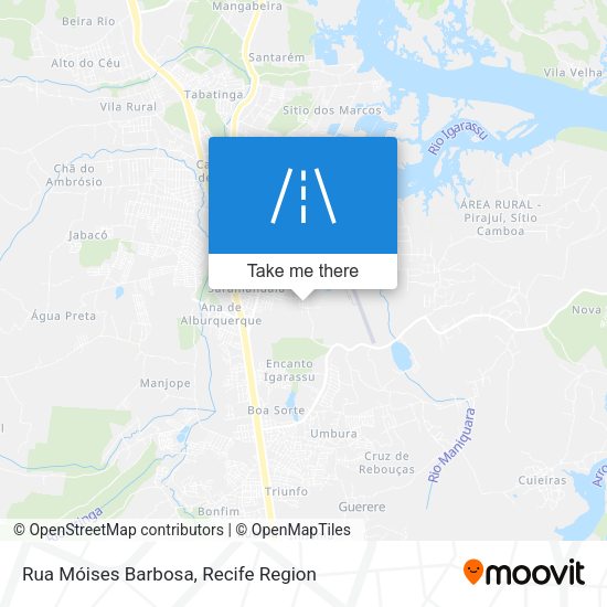 Rua Móises Barbosa map