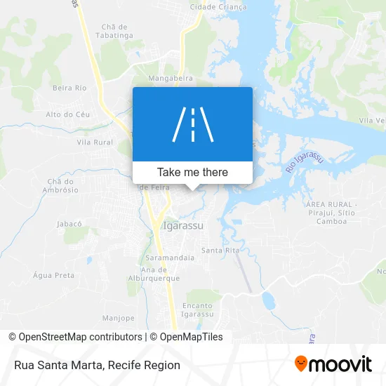 Rua Santa Marta map