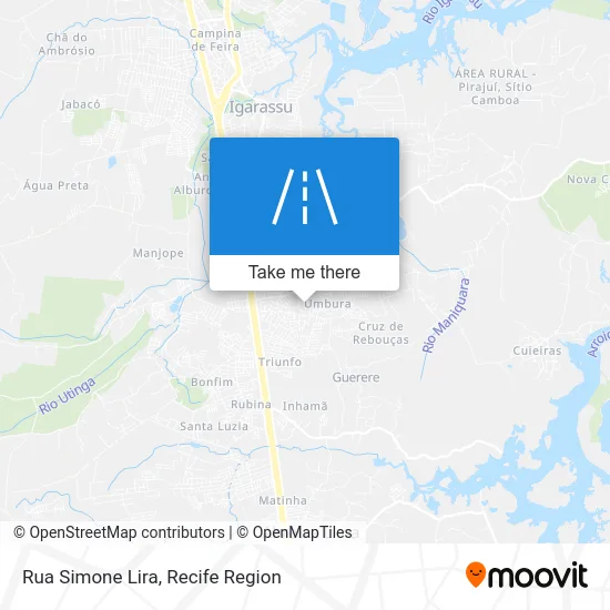 Rua Simone Lira map