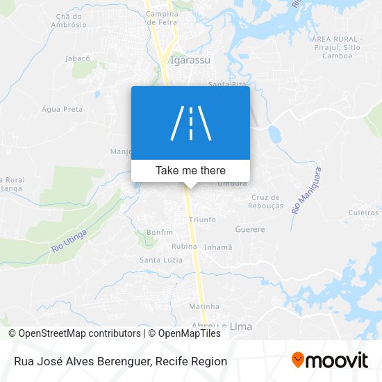 Rua José Alves Berenguer map
