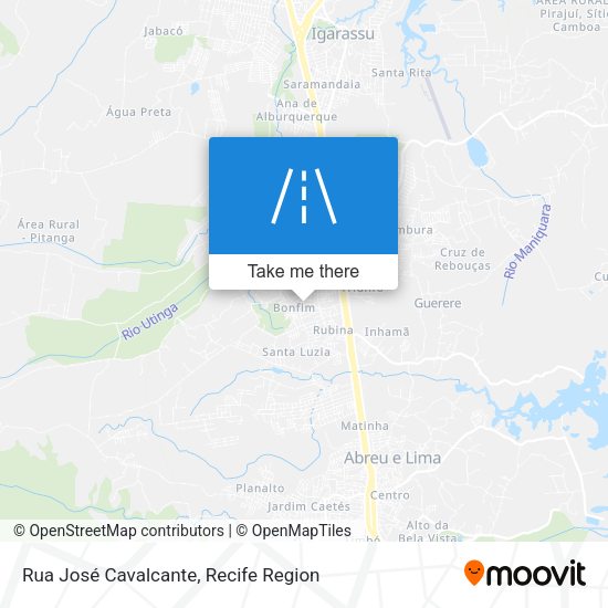 Rua José Cavalcante map