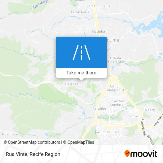 Rua Vinte map