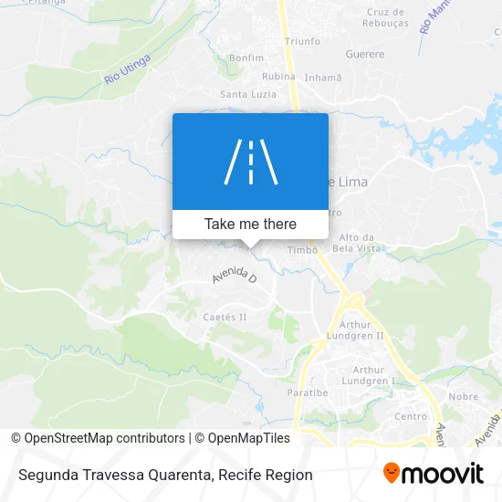 Segunda Travessa Quarenta map