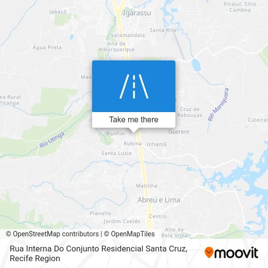 Rua Interna Do Conjunto Residencial Santa Cruz map