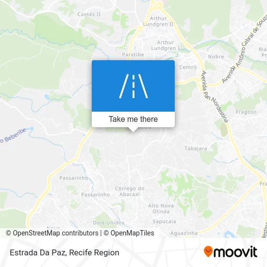 Estrada Da Paz map