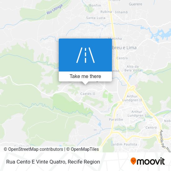 Rua Cento E Vinte Quatro map