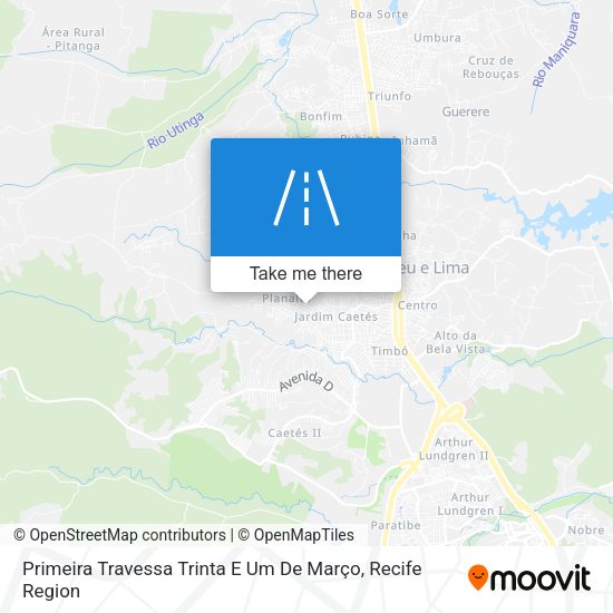 Primeira Travessa Trinta E Um De Março map