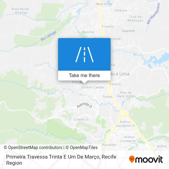 Primeira Travessa Trinta E Um De Março map