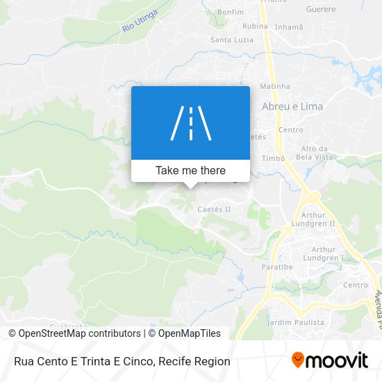 Rua Cento E Trinta E Cinco map