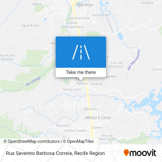 Rua Severino Barbosa Correia map