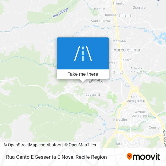Rua Cento E Sessenta E Nove map