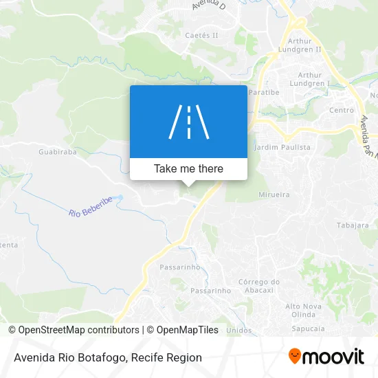 Avenida Rio Botafogo map