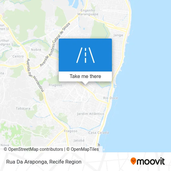 Rua Da Araponga map
