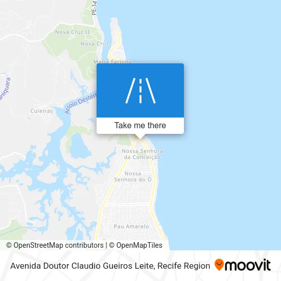 Avenida Doutor Claudio Gueiros Leite map