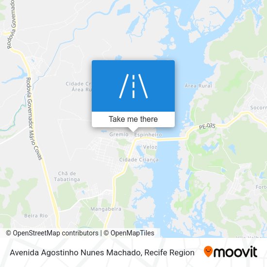 Avenida Agostinho Nunes Machado map