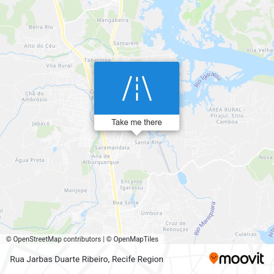 Rua Jarbas Duarte Ribeiro map