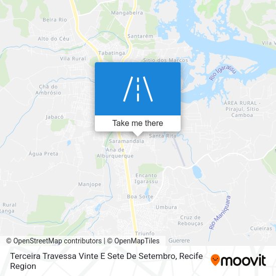Terceira Travessa Vinte E Sete De Setembro map