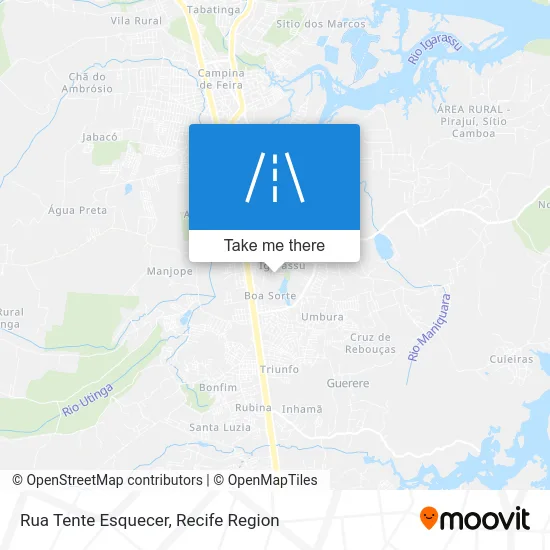 Rua Tente Esquecer map