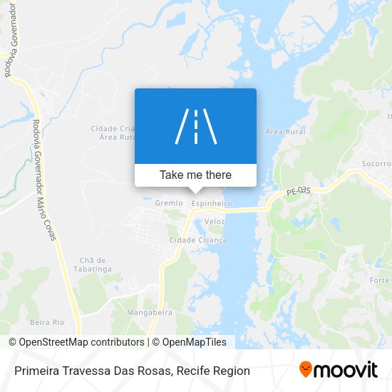 Primeira Travessa Das Rosas map
