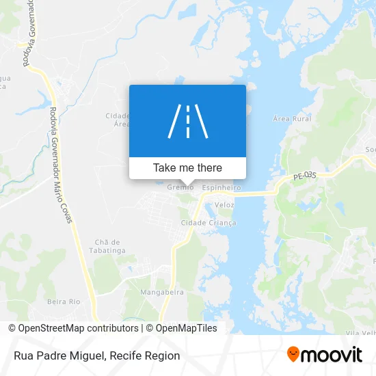 Rua Padre Miguel map