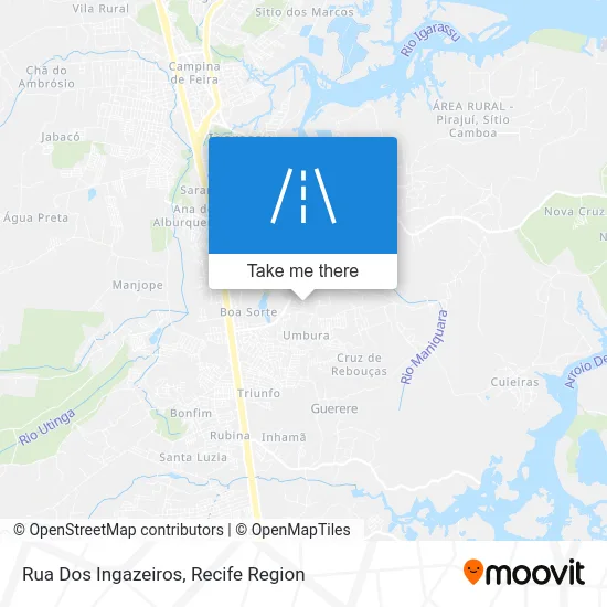 Rua Dos Ingazeiros map