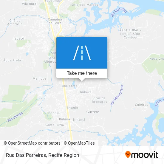 Rua Das Parreiras map