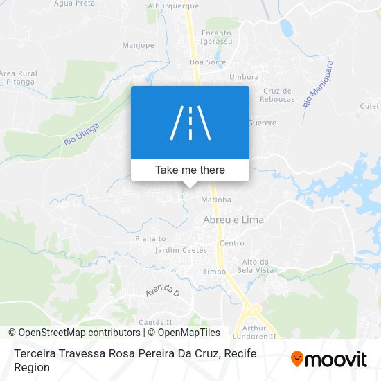Terceira Travessa Rosa Pereira Da Cruz map