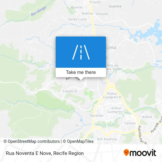Rua Noventa E Nove map