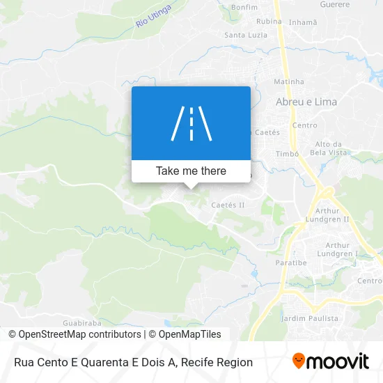 Rua Cento E Quarenta E Dois A map