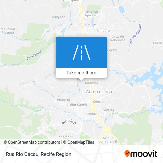 Rua Rio Cacau map