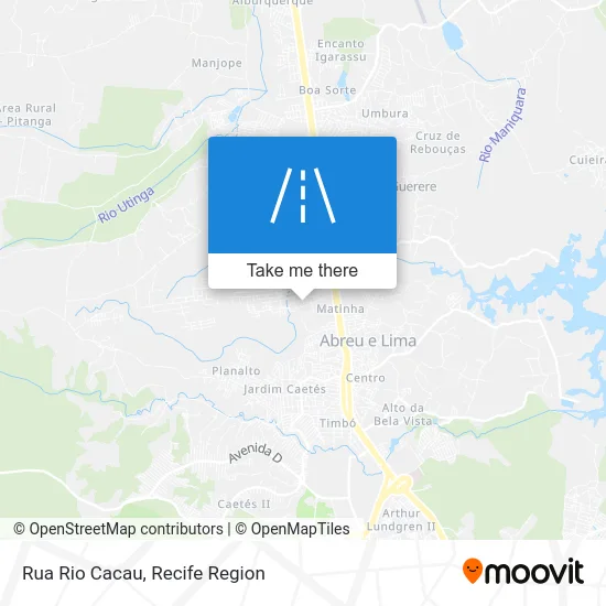 Rua Rio Cacau map