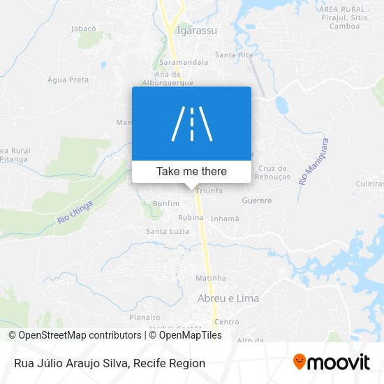 Rua Júlio Araujo Silva map